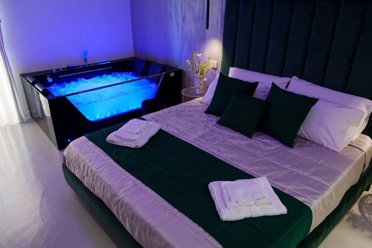camera da letto suite spa con jacuzzi